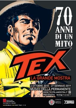 poster mostra Tex Milano