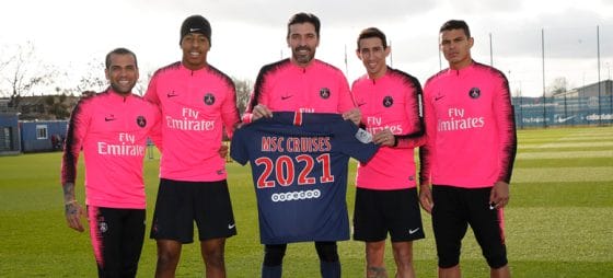 Msc Crociere sponsor ufficiale del Paris Saint-Germain