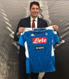 Leonardo Massa Msc Crociere maglia Napoli