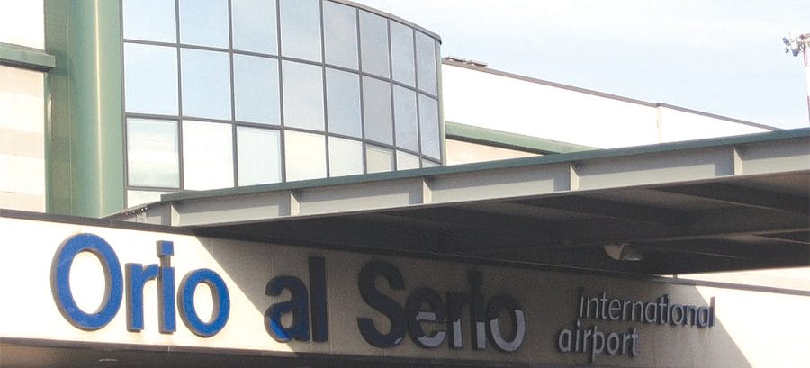 Bergamo Aeroporto Orio al Serio scritta