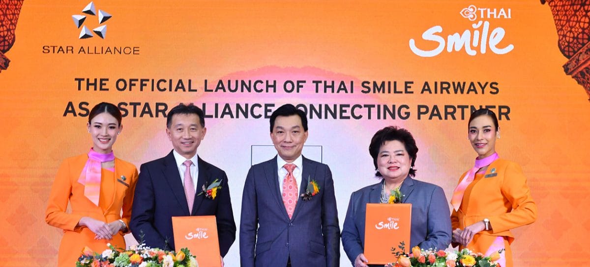 Thai Smile Airways è connecting partner di Star Alliance