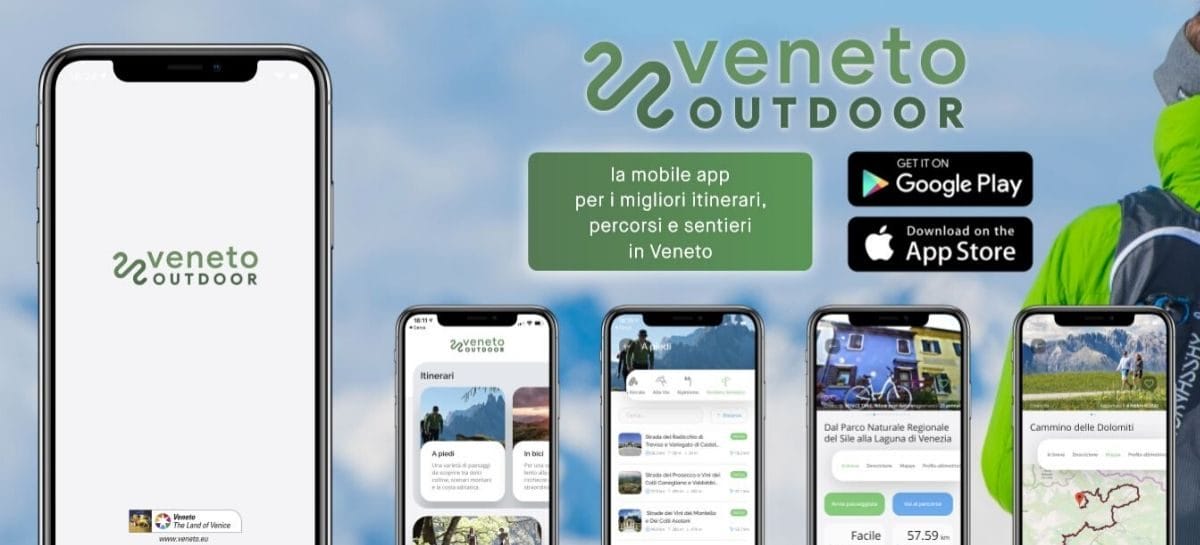 Il Veneto lancia l’app open data per il turismo outdoor