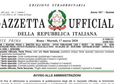 Decreto cura Italia: il testo ufficiale