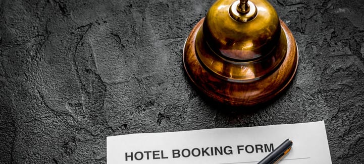 hotel reception booking