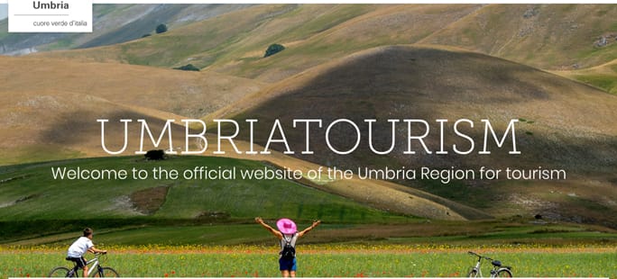 screenshot restyling Umbriatourism.it