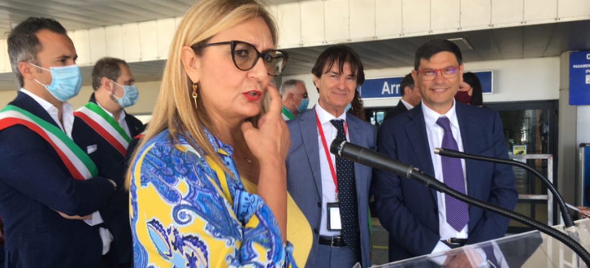 Daniela-Caruso-presidente-di-Albastar,-Gaetano-Cannone-e-Salvatore-Ombra Trapani, Albastar sostituisce Az sui voli da Roma
