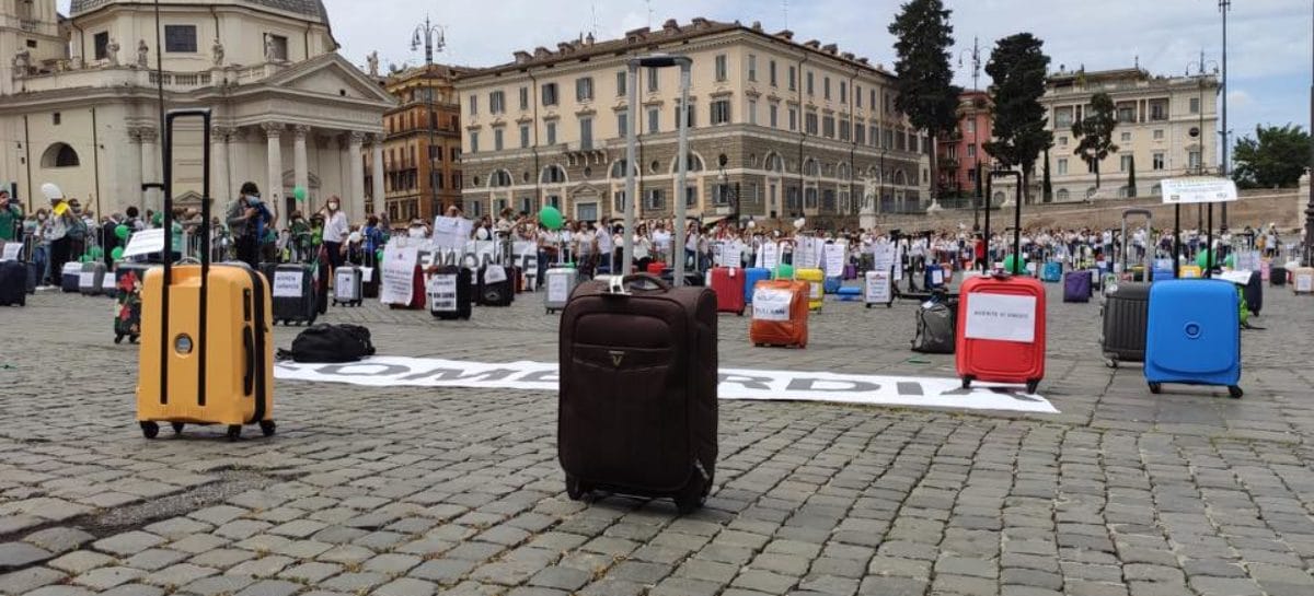 Anno nuovo, protesta nuova:<br> il travel in piazza a Roma