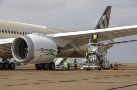Boeing-Etihad: decolla il progetto carburante sostenibile