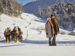 Austria Turismo slitte cavalli neve