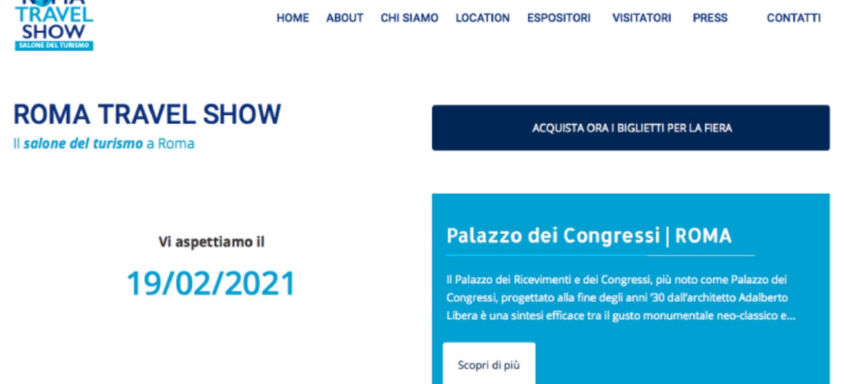 Roma Travel Show 2021, accordo con l’Associazione italiana editori