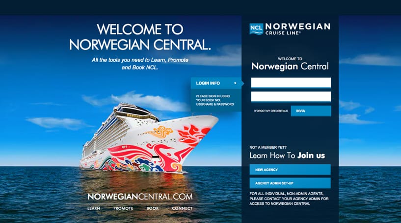 Ncl piattaforma Norwegian Central