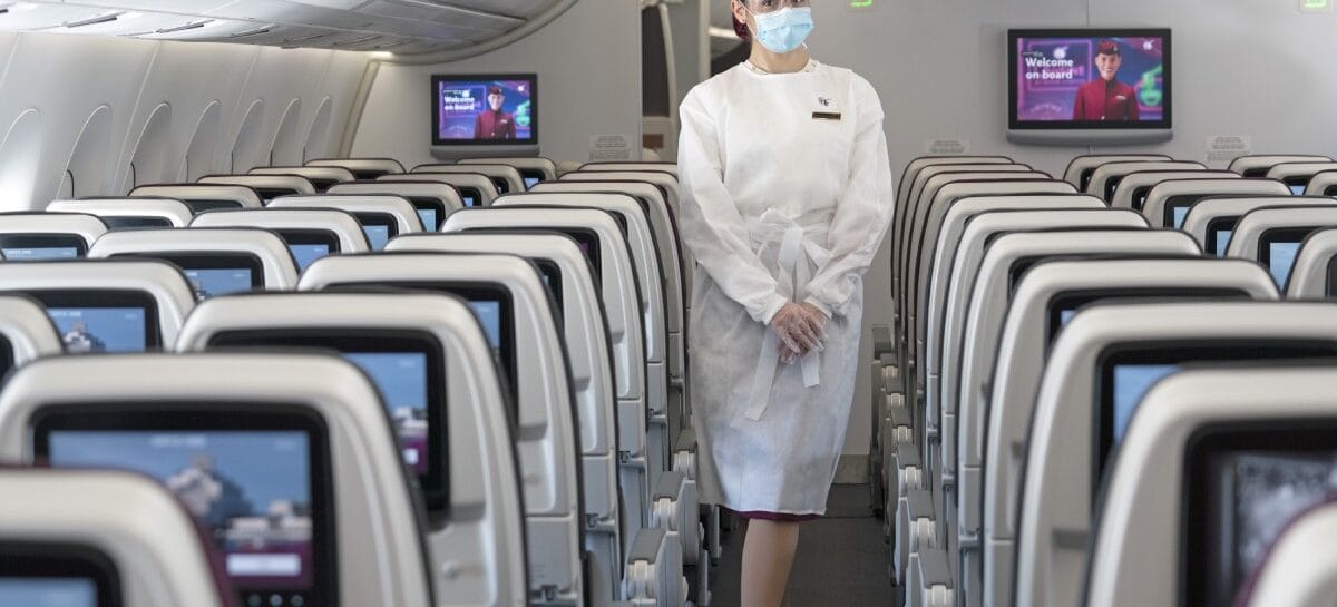 Qatar Airways opera il primo volo con passeggeri tutti vaccinati