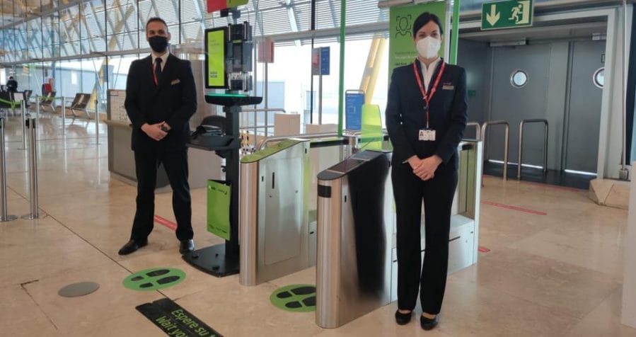 iberia contactless airport biometric