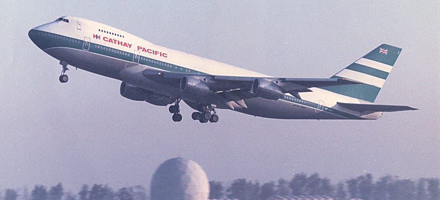 Cathay Pacific 1986 primo volo