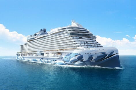 Norwegian Cruise Line svela l’ammiraglia Prima a Porto Marghera