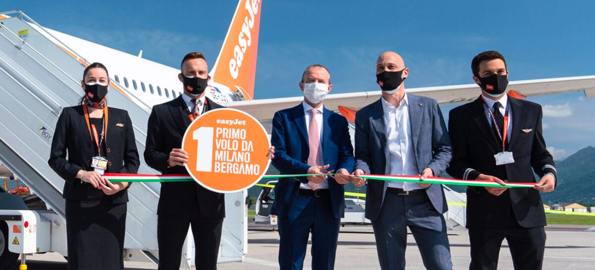 easyJet debutta a Bergamo e lancia la sfida a Ryanair