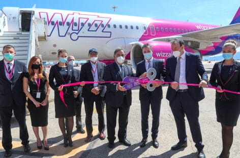 Wizz Air inaugura la base di Palermo: sette rotte nel network