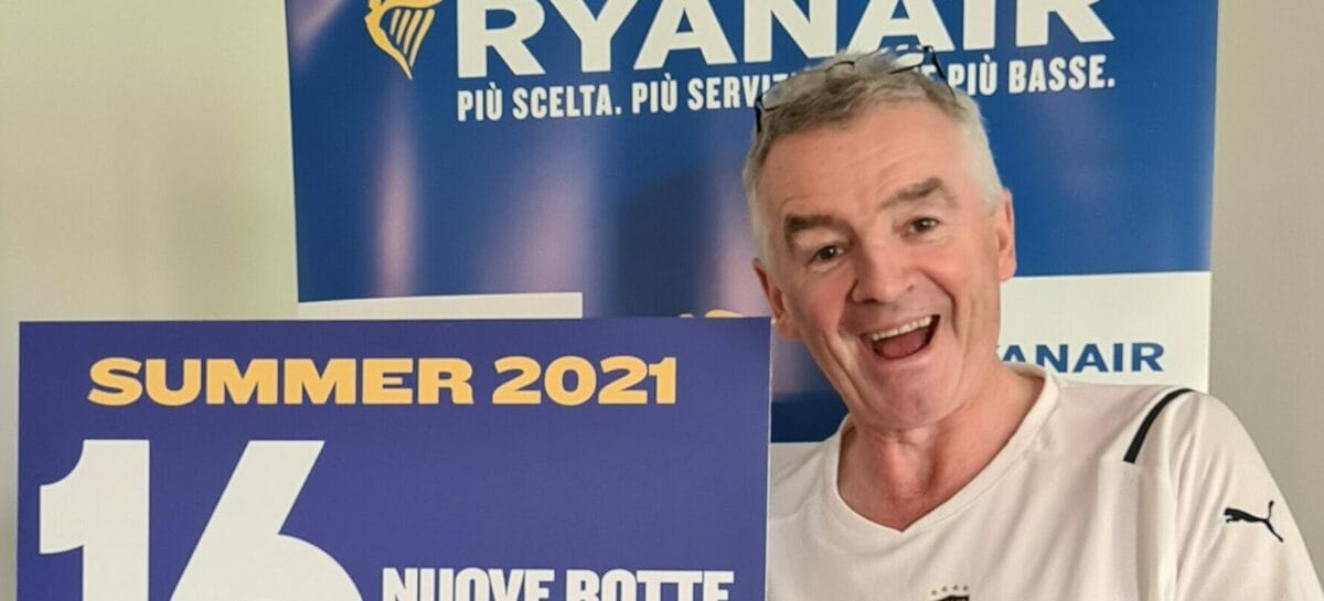 Ryanair, O’Leary: «Disponibile al feederaggio con la newco Ita»