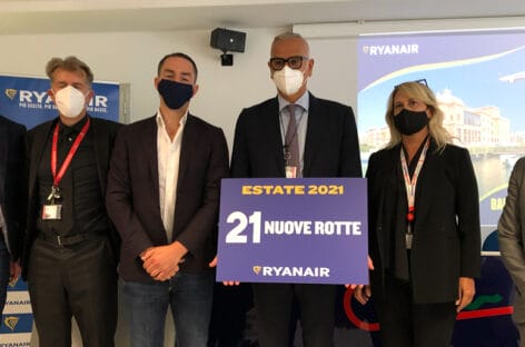 Ryanair amplia le rotte internazionali dalla Puglia