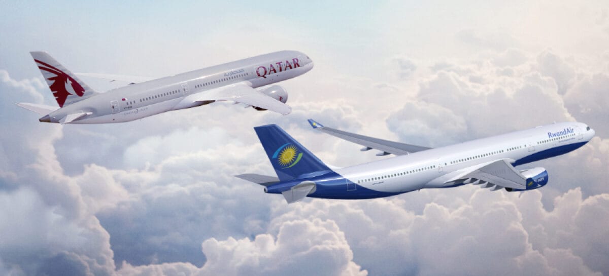 Qatar Airways sigla un accordo di interline con RwandAir