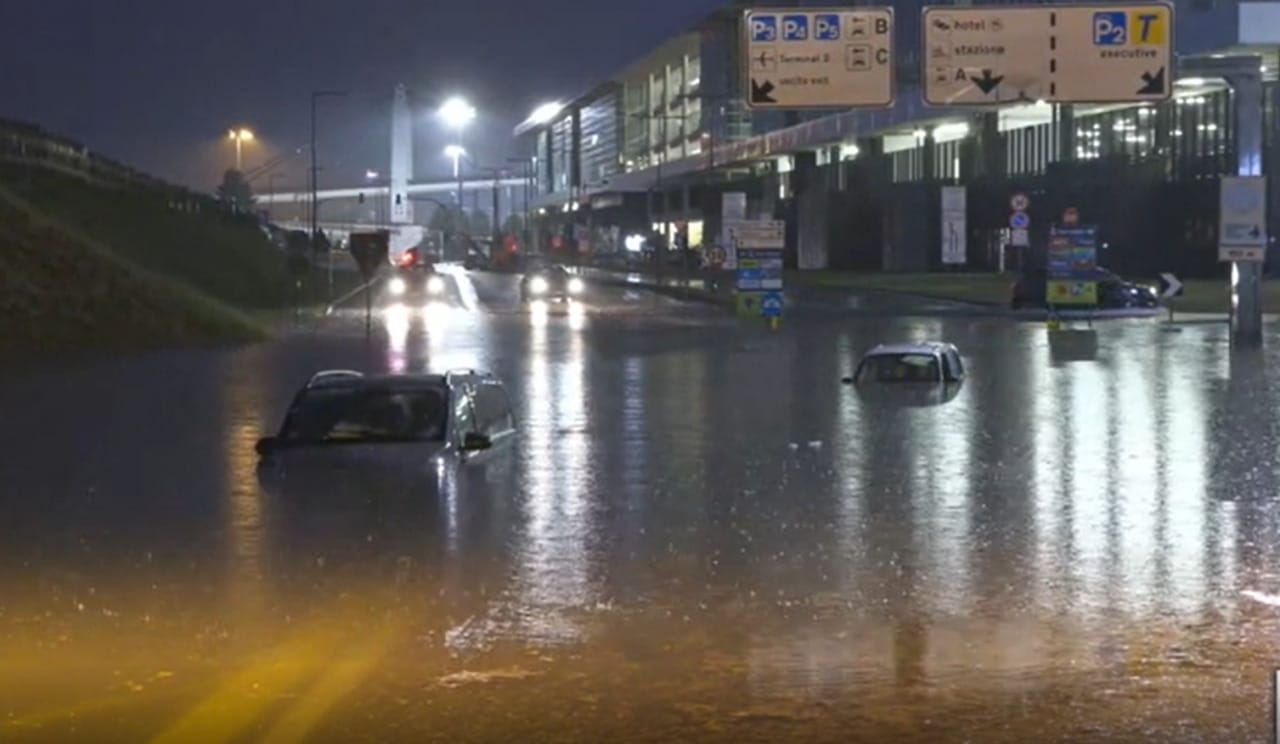 Malpensa allagamenti nubifragio