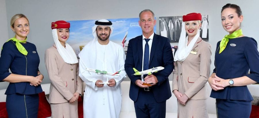 Adnan Kazim, Direttore Commerciale Emirates, Martin Gauss, Presidente e CEO airBaltic (1) (1)