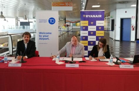 Ryanair apre la base di Torino: network da 40 rotte