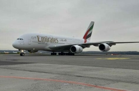 Emirates, l’A380 riprende la tratta Milano-New York