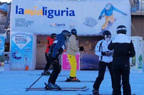 Roadshow sulla neve per promuovere la Liguria