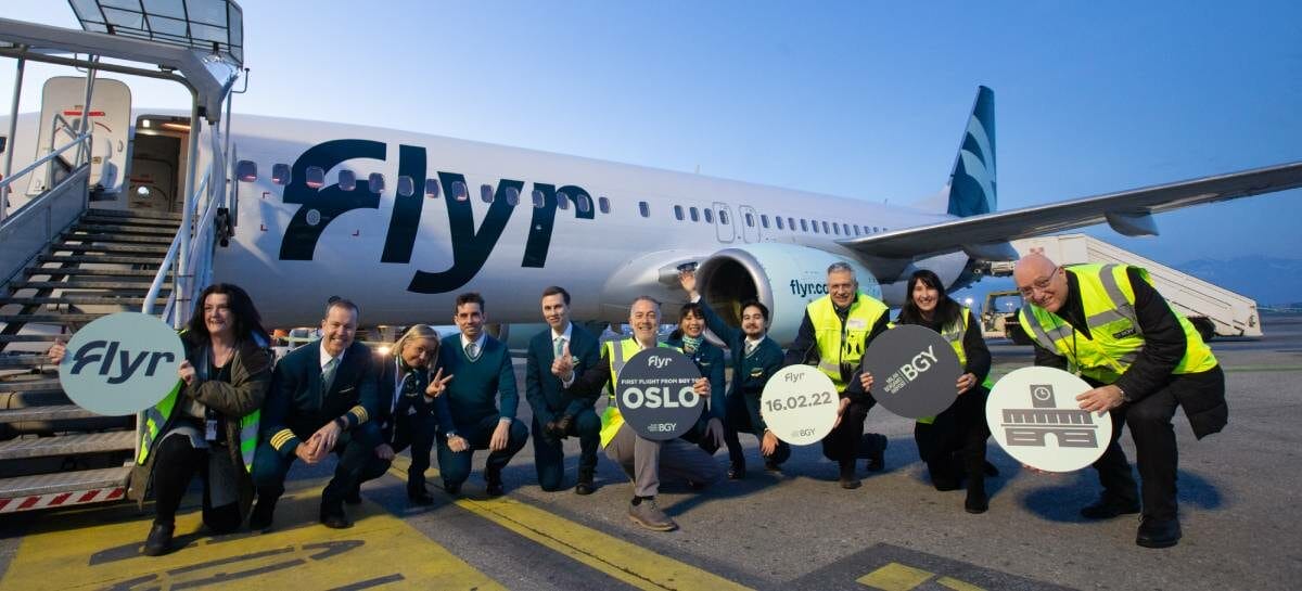 Flyr inaugura i voli tra Oslo e Bergamo