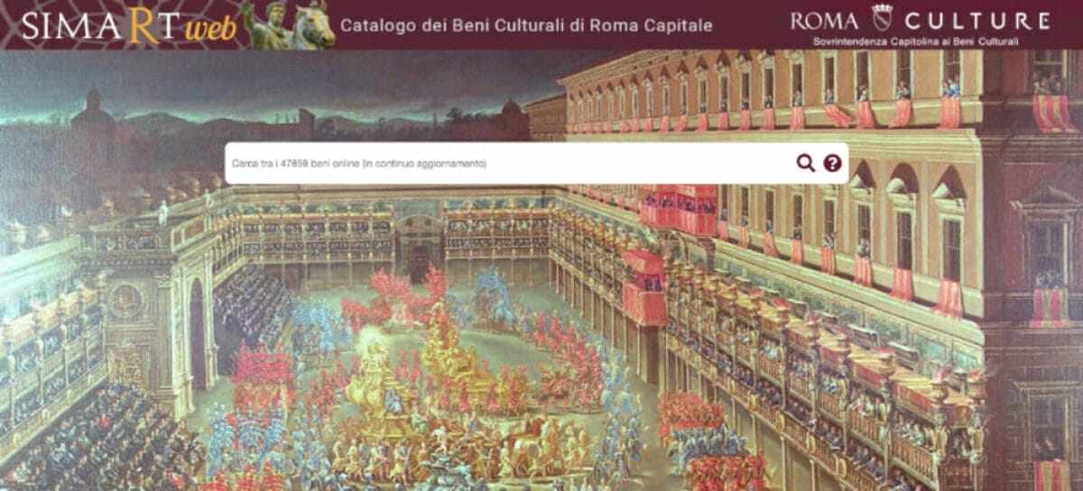 SimartWeb, online il portale dedicato al patrimonio culturale di Roma