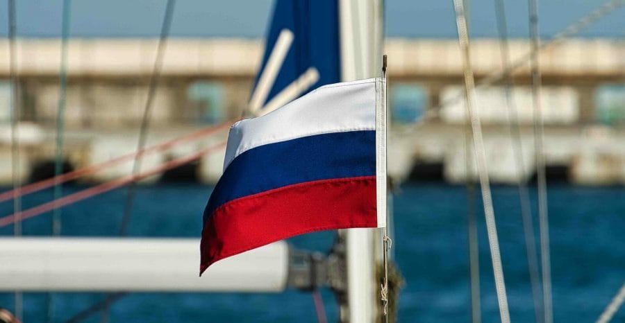 bandiera russa nave yacht