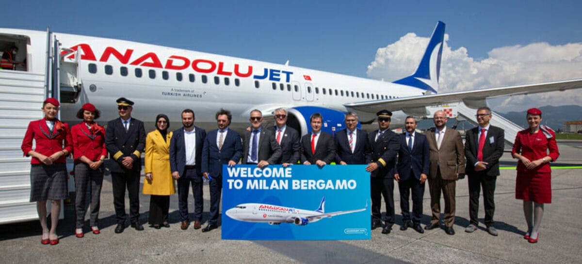 AnadoluJet vola da Milano Bergamo a Istanbul