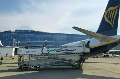 Ryanair, per l’estate 75 rotte dalla Puglia