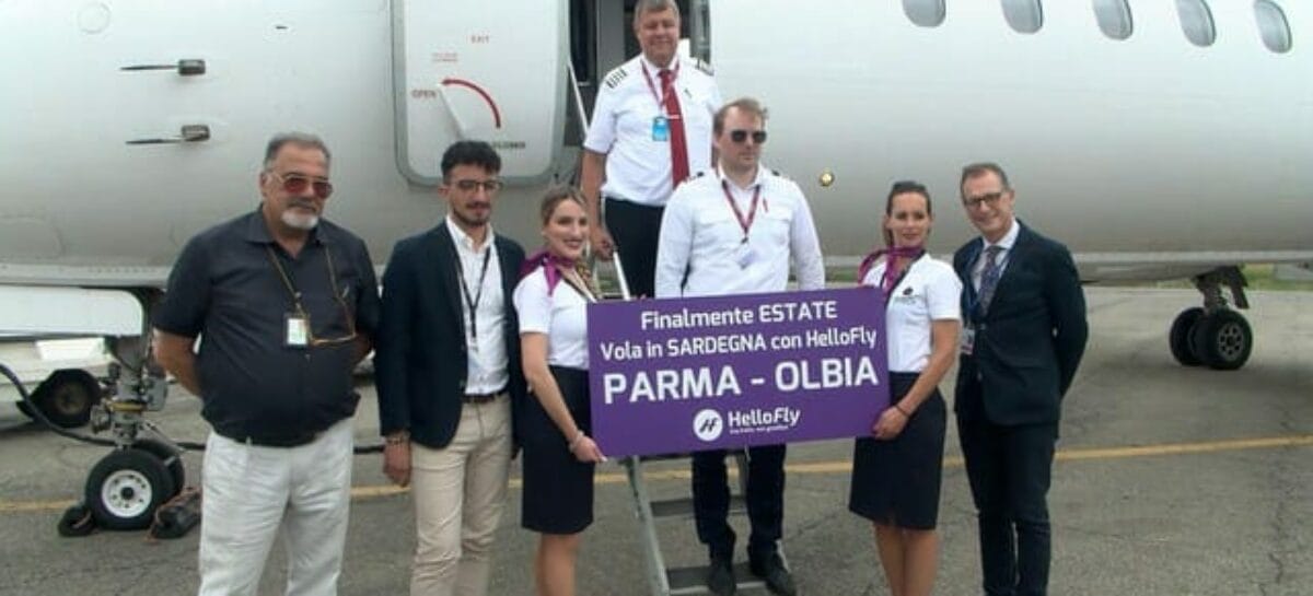 HelloFly inaugura il Parma-Olbia