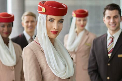 Emirates cerca personale di bordo a Roma, Bari e Palermo