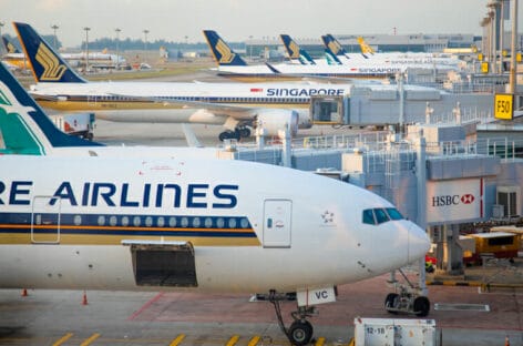 Singapore Airlines cancella i voli per Taiwan