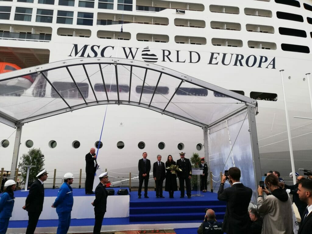 Consegna MSC World Europa