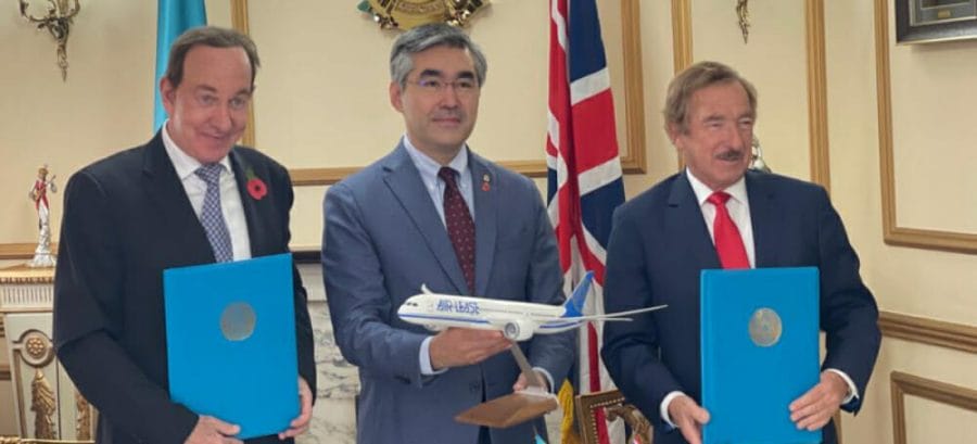Air Astana - leasing agreement three Boeing 787-9 Dreamliners