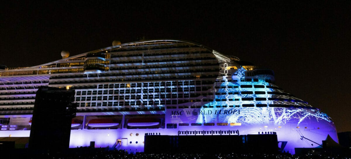 Msc battezza in Qatar <br> la nave green World Europa