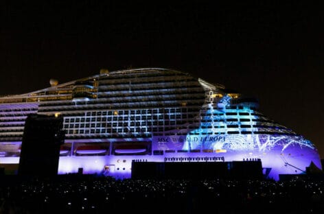Msc battezza in Qatar <br> la nave green World Europa