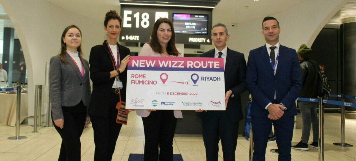 Wizz Air aumenta i voli per l’Arabia Saudita con il Roma-Riyadh