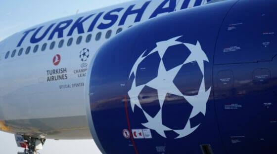 Turkish Airlines, decolla l’aereo speciale dedicato alla Champions League