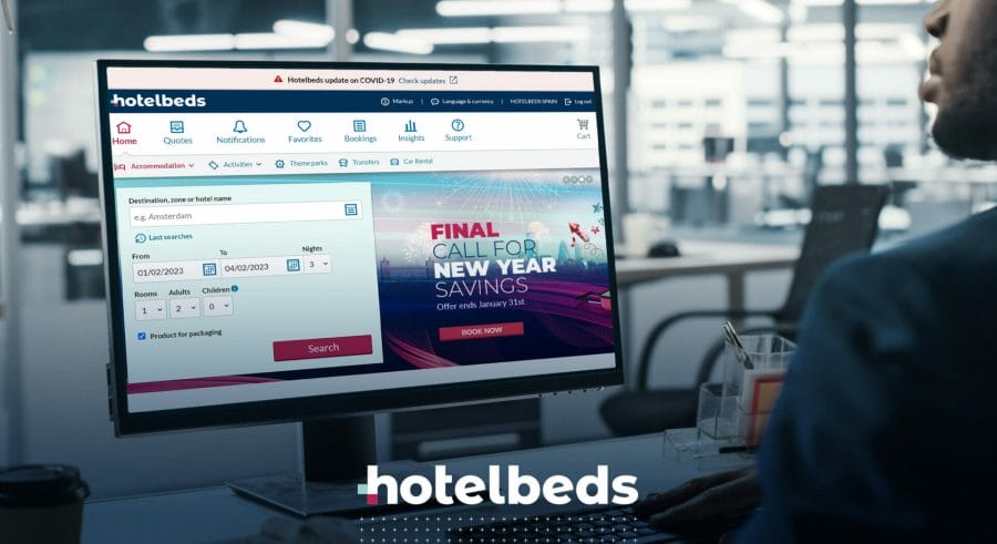 Hotelbeds booking record