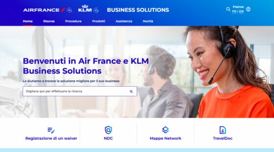 Air France-Klm lancia il portale agenzie Business Solutions