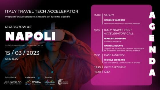 Il roadshow Italy Travel Tech Accelerator fa tappa a Napoli