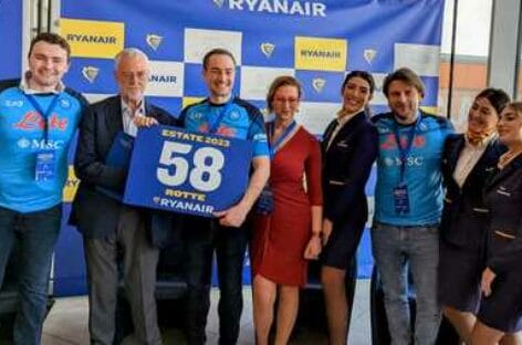 Ryanair potenzia il network estivo di Napoli e annuncia sei nuove rotte