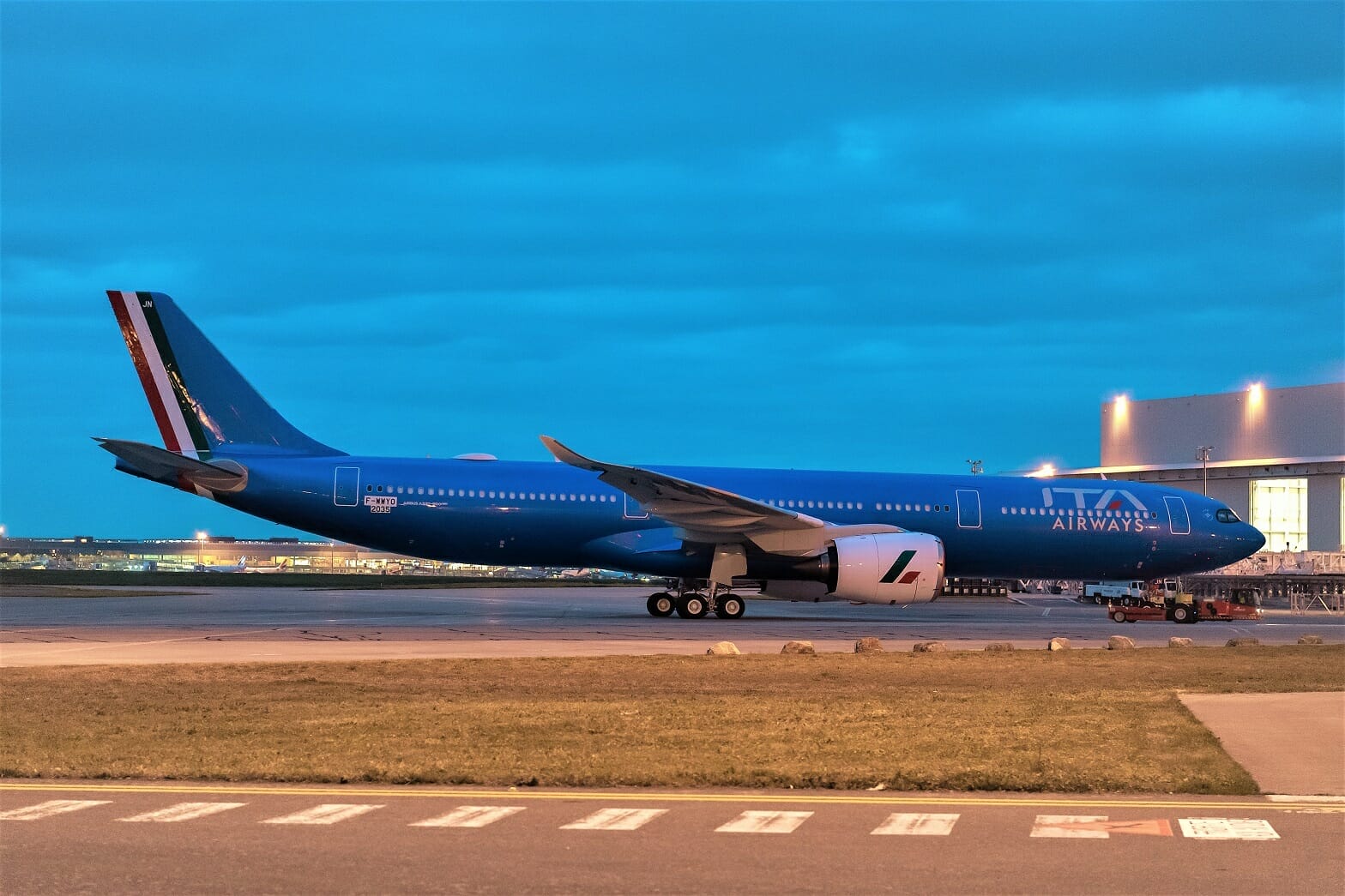 Airbus A330neo ITA Airways out hangar