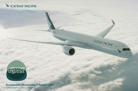 La virata green di Cathay Pacific nel Sustainability Report 2022