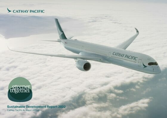 La virata green di Cathay Pacific nel Sustainability Report 2022